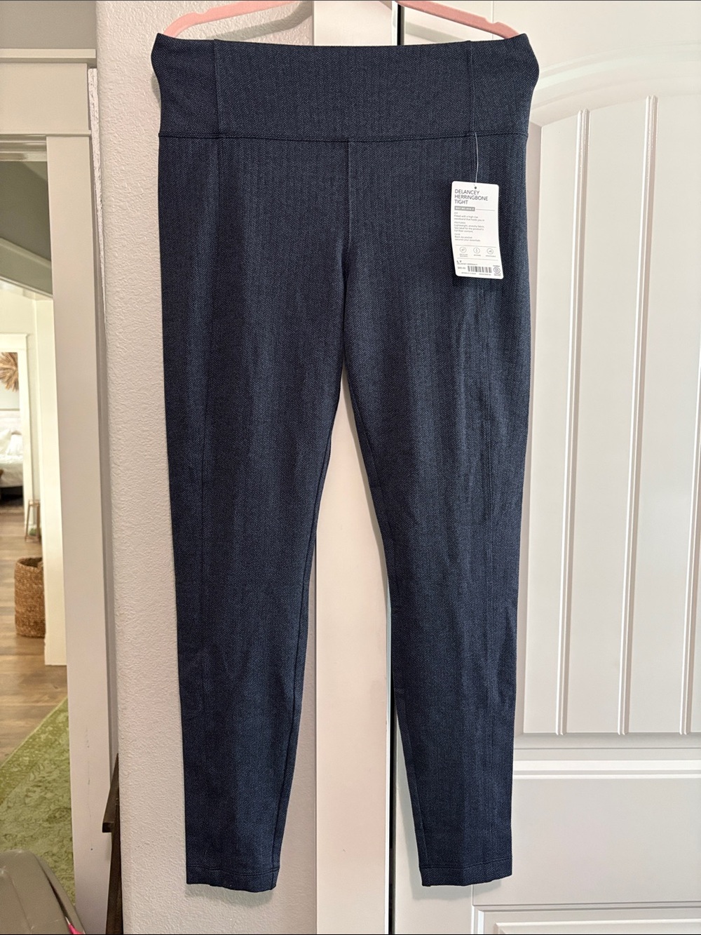 Athleta Navy High-Rise Ponte Leggings